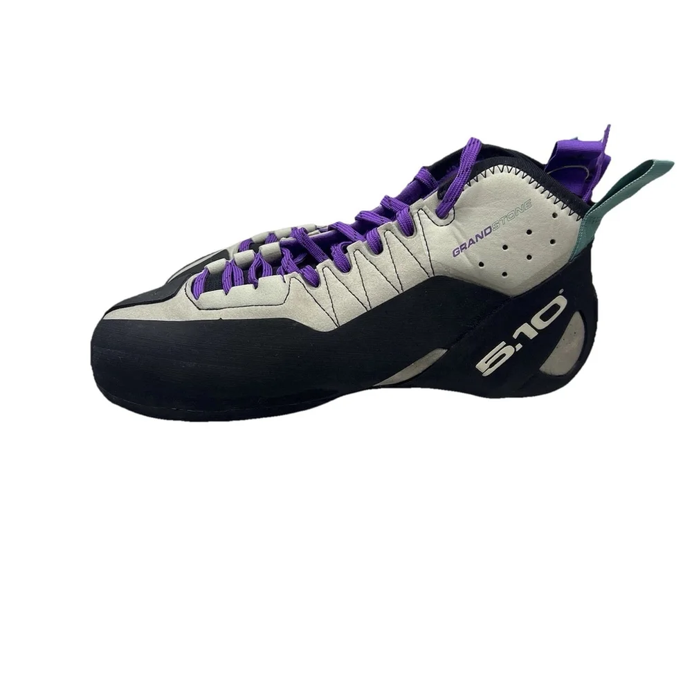 adidas 5.10 Five Ten Grandstone Climbing Shoes Black Purple Mens BC0866 Size 8.5